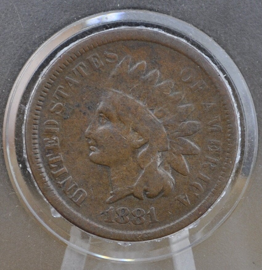 1881 Indian Head Penny - Choose by Grade / Condition - Great Date - Great Detail - 1881 Indian Cent
