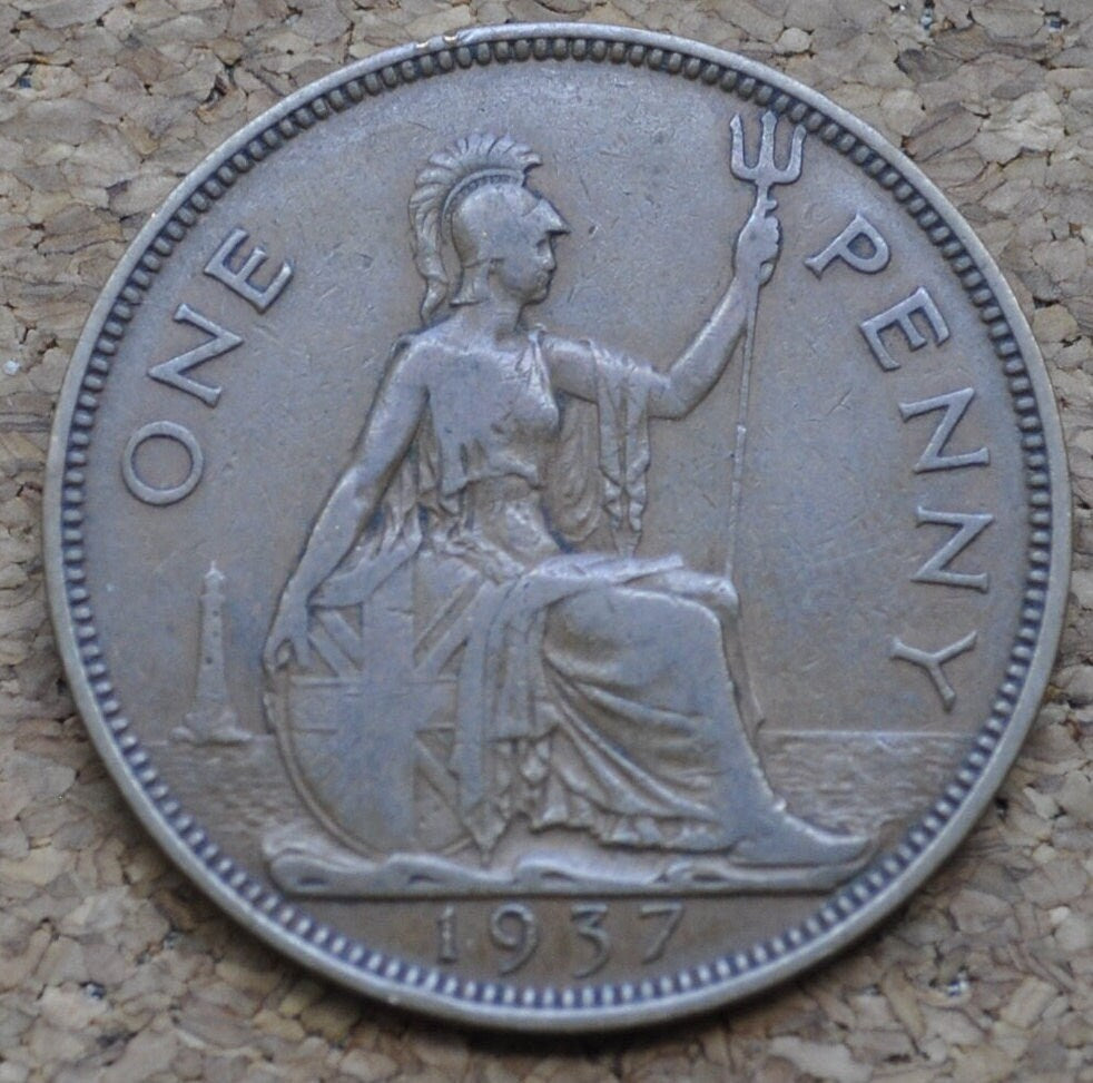 UK Pennies Large Cents 1937-1967 - Choose By Date, mixed conditions - 1930&#39;s, 1940&#39;s, 1950&#39;s 1960&#39;s UK Shillings Queen Elizabeth, George VI