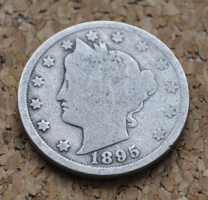 1895 Liberty Head Nickel - 1895 V Nickel - Philadelphia Mint