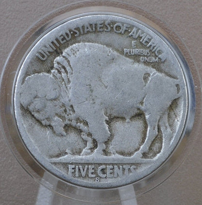 1927-S Buffalo Nickel - G-Vg (Good To Very Good) Grade / Condition - 1927-S Indian Head Nickel 1927 S - San Francisco Mint