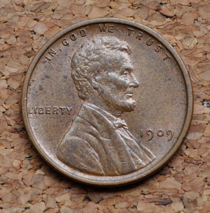 1909 VDB Wheat Penny - Choose by Grade - First Year Issue - Semi-Key Date - Rarer Wheat Penny - 1909 Vdb Lincoln Wheat Penny - G to AU
