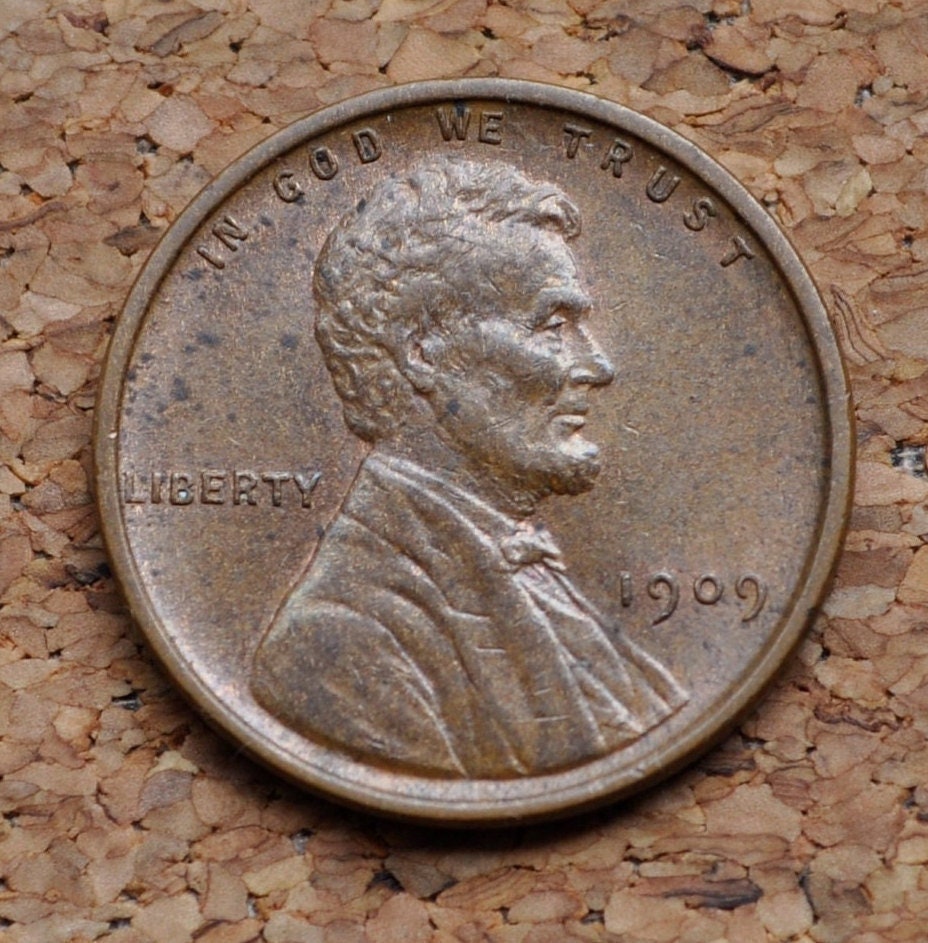 1909 VDB Wheat Penny - Choose by Grade - First Year Issue - Semi-Key Date - Rarer Wheat Penny - 1909 Vdb Lincoln Wheat Penny - G to AU