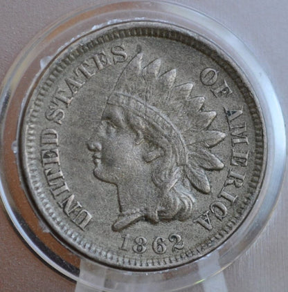 1862 Indian Head Penny - Choose by Grade - Good Early Date - 1862 Indian Head Cent 1862 One Cent - Civil War Era Cent