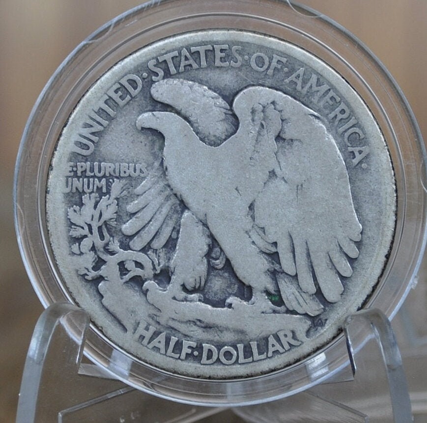 1917-S Obverse & Reverse S Walking Liberty Silver Half Dollar - Choose by Type and Grade -San Francisco Mint- Obverse S 1917 S WLH