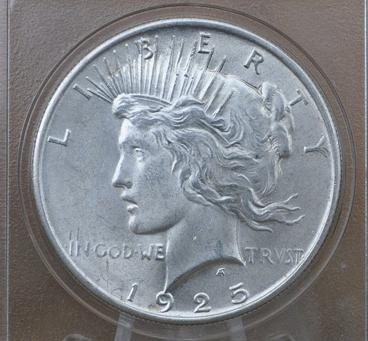 1925 Peace Silver Dollar - Choose by Grade, XF-BU (Extra Fine to Uncirculated) - Philadelphia Mint - 1925 P Peace Dollar 1925 Silver Dollar