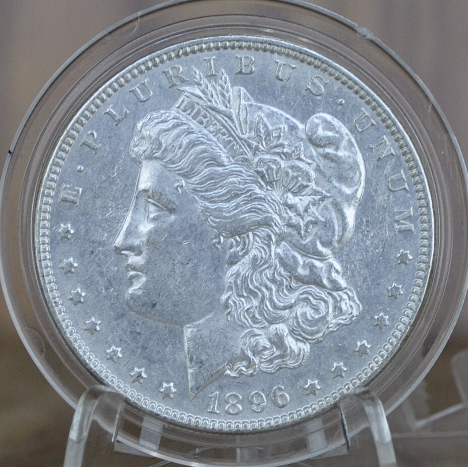 1896 Morgan Silver Dollar - Choose by Grade - Beautiful Coin - Philadelphia Mint - 1896P Morgan Dollar - 1896 P Morgan Silver- Good Date