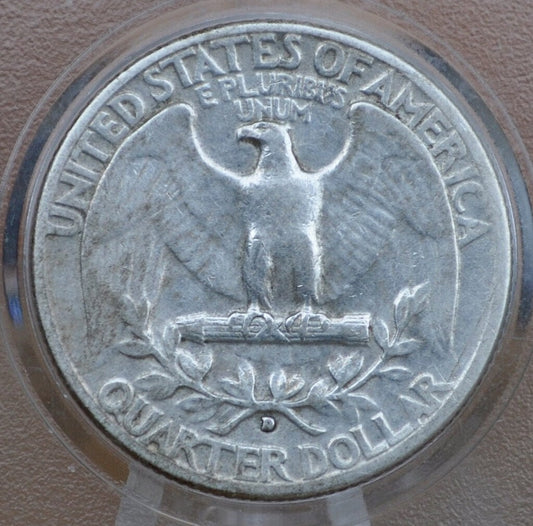 1936 D Washington Silver Quarter - G-XF (Good to Extremely Fine); Choose by Grade - Denver Mint - 1936D Quarter D Mint Mark Quarter 1936-D