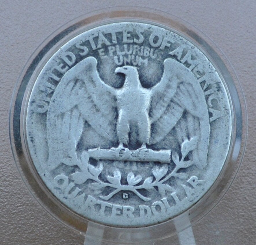 1936 D Washington Silver Quarter - G-XF (Good to Extremely Fine); Choose by Grade - Denver Mint - 1936D Quarter D Mint Mark Quarter 1936-D