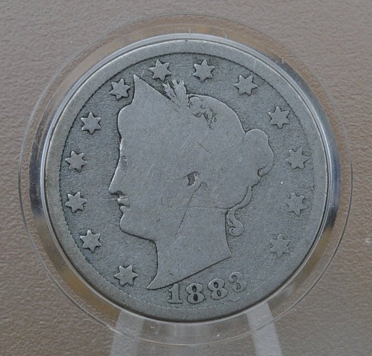 1883 Liberty Head V Nickel - Without Cents - Choose by Grade / Condition - 1883 V Nickel - First Year Produced