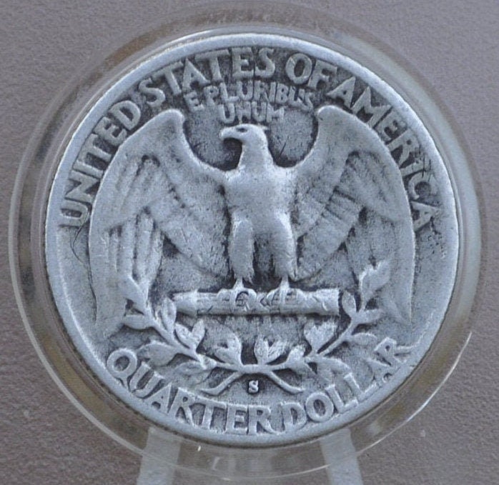 1945-S Washington Silver Quarter - F-AU (Fine to About Uncirculated) Grade / Condition - San Francisco Mint - 1945 S Silver Quarter 1945 S