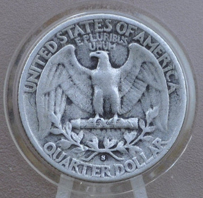 1945-S Washington Silver Quarter - F-AU (Fine to About Uncirculated) Grade / Condition - San Francisco Mint - 1945 S Silver Quarter 1945 S