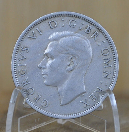 1940s Great Britain Half Crowns - King George - 1/2 Crown 1948 1949 United Kingdom HalfCrown Great for Jewelry, birthdays, gifts