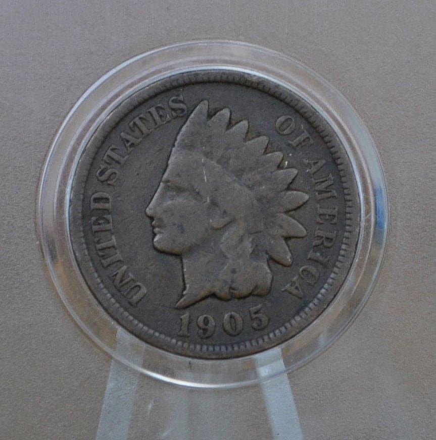 1905 Indian Head Penny - G-XF Choose by Grade (Good to Extremely Fine) - Indian Head Cent 1905 - US 1 Cent 1905 - Indian Head Pennies