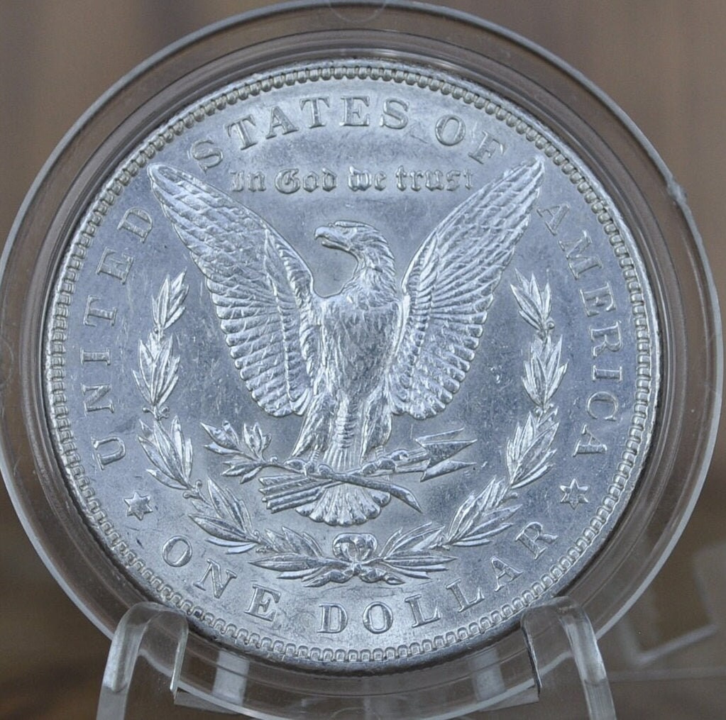 1889 Morgan Silver Dollar - BU (Uncirculated) MS60 Grade / Condition, Beautiful Detail - Philadelphia Mint - Silver Dollar 1889 P Morgan