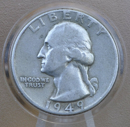 1949 Washington Silver Quarter - Choose by Grade - Philadelphia Mint -1949 Quarter- 1949 P Washington - 1949 P Quarter - 1949 Silver Quarter
