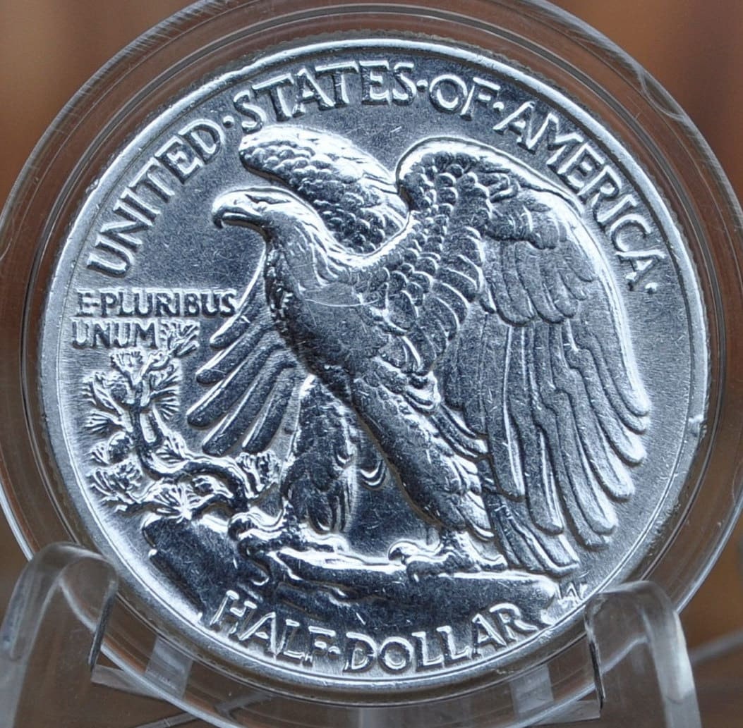 1944 Walking Liberty Half Dollar - XF-AU (Extra Fine to About Uncirculated) Grade - Philadelphia Mint - 1944-P Half Dollar WLH 1944