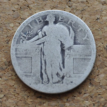 1917 Standing Liberty Quarter Type I (type one) - No Visible Date - 1917 Standing Liberty Quarter Type 1