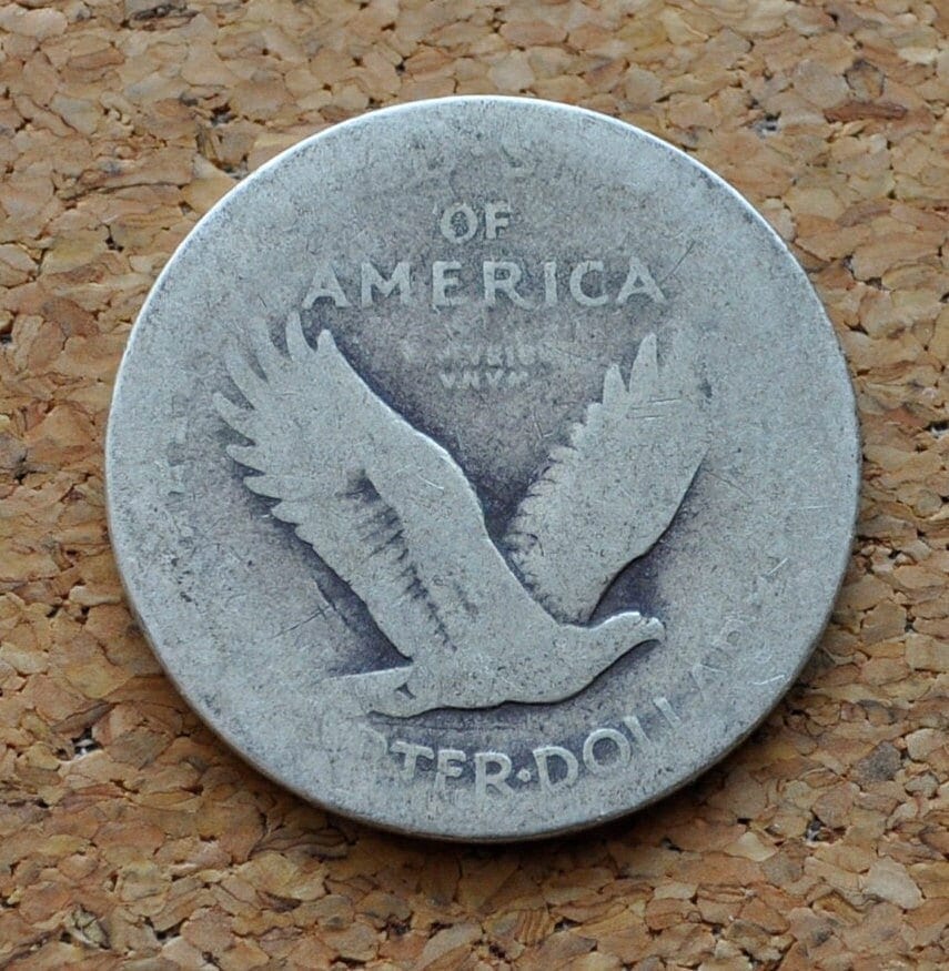 1917 Standing Liberty Quarter Type I (type one) - No Visible Date - 1917 Standing Liberty Quarter Type 1