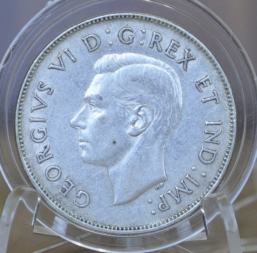 1940-1958 Canadian Silver Half Dollars - XF-AU (Extremely Fine to About Unc.) - 80% Silver - 50 Cent Silver Canada Fifty Cents Canadian