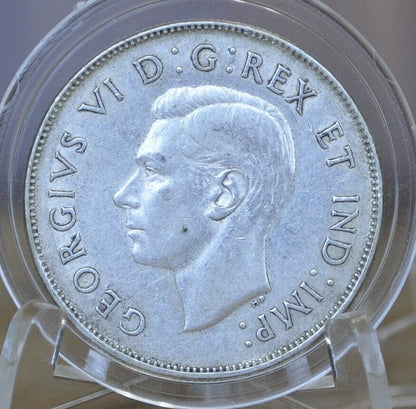 1940-1958 Canadian Silver Half Dollars - XF-AU (Extremely Fine to About Unc.) - 80% Silver - 50 Cent Silver Canada Fifty Cents Canadian