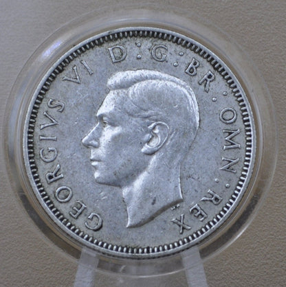 1943 Australia Silver Shilling 1943 One Shilling - Very Fine - King George VI - 1 Shilling 1943 Silver Australian Silver Shilling