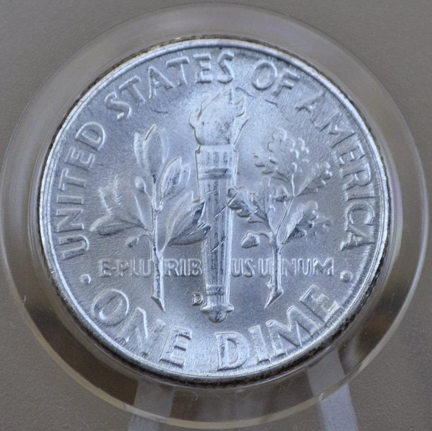 1956 P and D Roosevelt Silver Dimes - Choose Mint and Grade - Roosevelt Dime 1956 P, 1956 D Dime - Circulated & Uncirculated Dimes