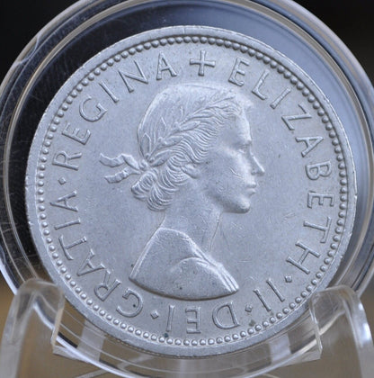 1940's, 50's, & 60's Great Britain Two Shillings - Choose by Date - Queen Elizabeth - 2 Shilling UK Coin - High Grade