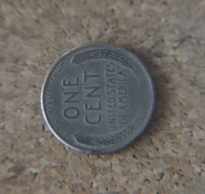 1943-S WWII Era Steel US Cent - WW2 Steel Wheat Penny - Steel Lincoln Penny (San Francisco Mint)