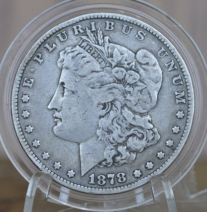 1878 Morgan Silver Dollar - Seven Feathers - Choose by Grade - 1878 Seven Feathers - 7 Feather Design 1878 P Morgan Silver