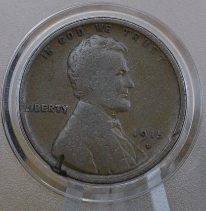 1915-D Wheat Penny - Choose By Grade, G-Xf (Fine To Extremely Fine) Grades - 1915 D Wheat Ear Cent - 1915D Lincoln Cent - High Grade