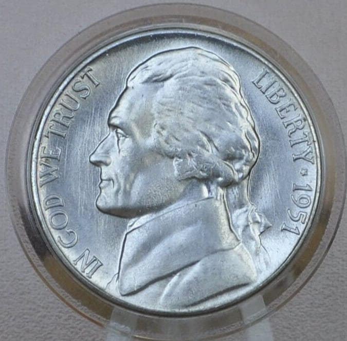 1951-S Jefferson Nickel - Choose by Grade / Condition - San Francisco Mint - 1951 S Nickel Jefferson 1951 S - Nickel Collection