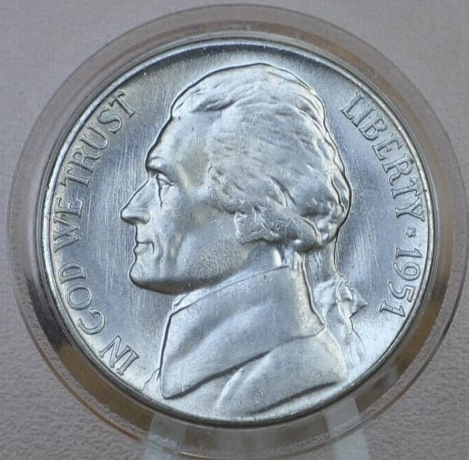 1951-S Jefferson Nickel - Choose by Grade / Condition - San Francisco Mint - 1951 S Nickel Jefferson 1951 S - Nickel Collection