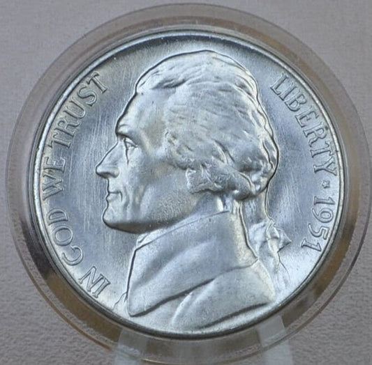 1951-S Jefferson Nickel - Choose by Grade / Condition - San Francisco Mint - 1951 S Nickel Jefferson 1951 S - Nickel Collection