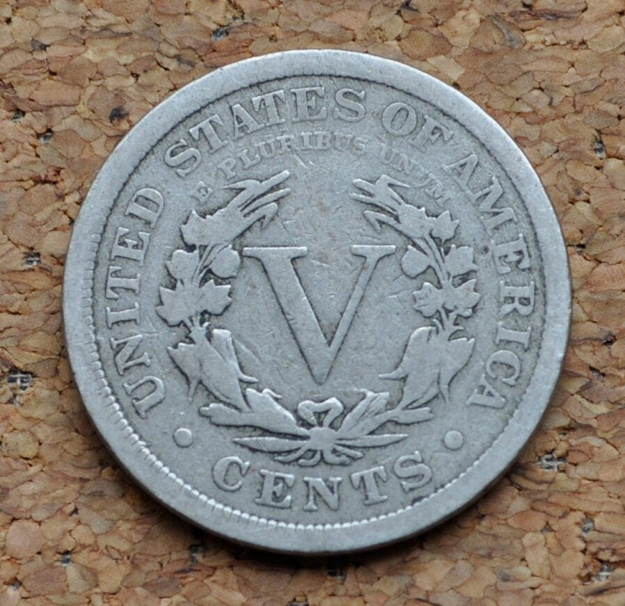 1896 V Nickel - Choose by Grade / Condition - 1896 Liberty Head Nickel - Philadelphia Mint - Better Date - Nickel Collection