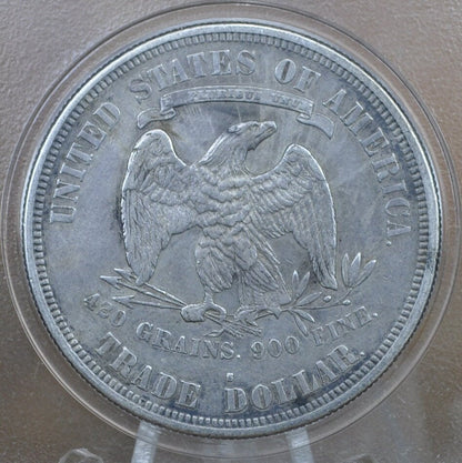 1877-S Trade Dollar - XF (Extremely Fine) Grade / Condition - 1877 S Authentic US Trade Dollar 1877 S - Authentic Silver US Trade Dollar
