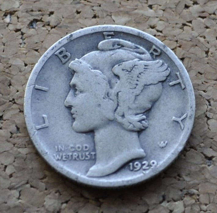 1929-S Mercury Dime - Choose by Grade / Condition - San Francisco Mint - 1929S Mercury Dime - 1929 Dime - Silver Dime