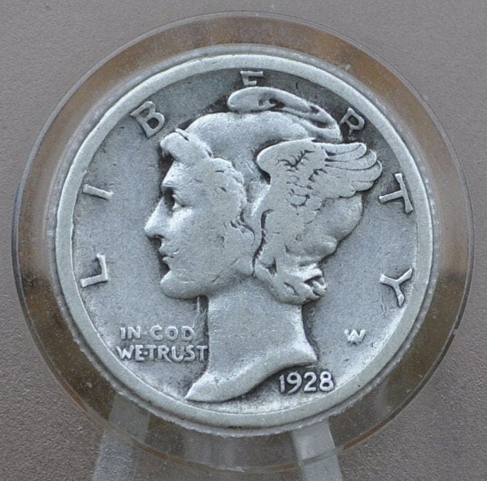 1928 S Mercury Silver Dime - Choose by Grade / Condition - San Francisco Mint - 1928 S Liberty Head Silver Dime