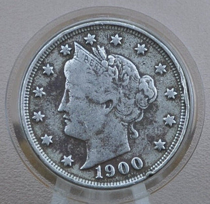 1900 Liberty Head Nickel - Choose by Grade / Condition - V Nickel 1900 - Barber Design - Old, Collectible US Coin