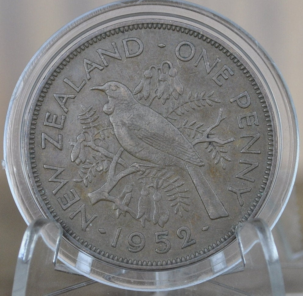 1940s-1960s New Zealand Pennies - Choose by Date - Great Condition / Detail - King George - Collectible New Zealand Coins - Great Design