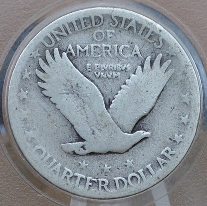 1927-S Standing Liberty Quarter - G (Good) Condition - 1927 S Standing Liberty Quarter - San Francisco Mint - 1927S Silver Quarter