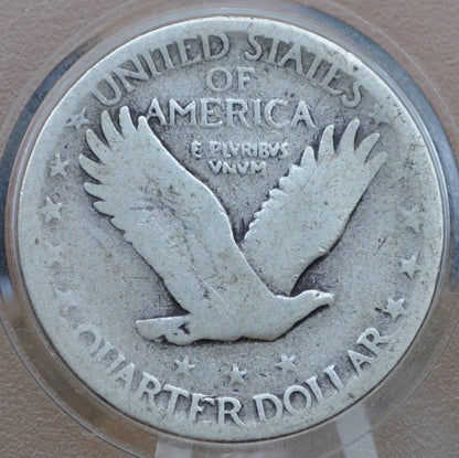 1927-S Standing Liberty Quarter - G (Good) Condition - 1927 S Standing Liberty Quarter - San Francisco Mint - 1927S Silver Quarter