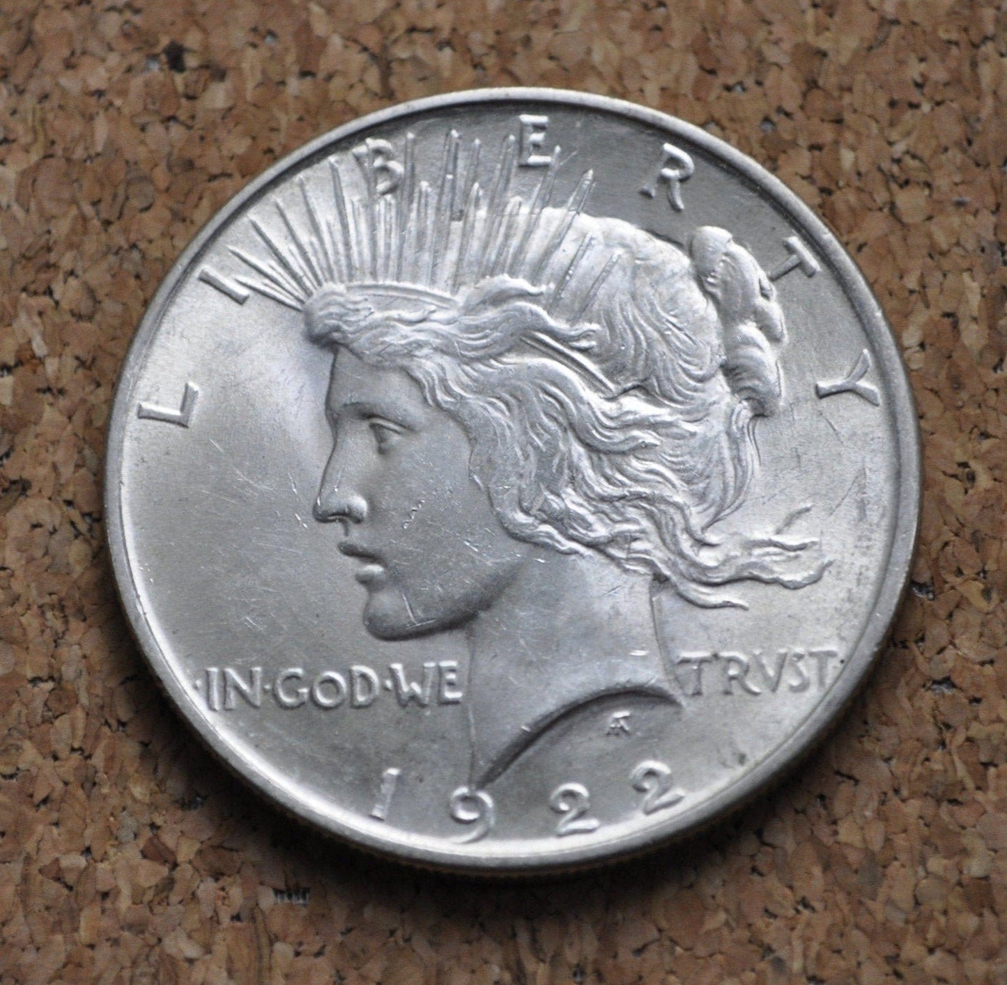 1922 Peace Silver Dollar - BU / MS60 (Uncirculated) Grade - 100 Year Anniversary - Philadelphia Mint - 1922 P Silver Dollar BU