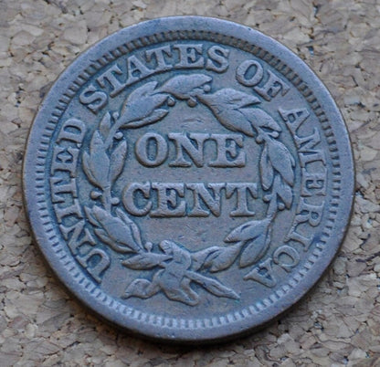 1848 Braided Hair Large Cent - Choose by Grade VG-VF - 1848 Coronet Cent - 1848 US Large Cent - Braided Hair 1839 to 1857