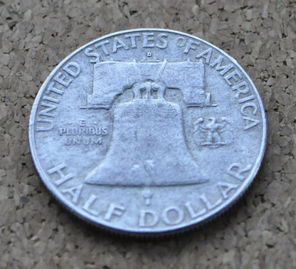 1963 D Franklin Half Dollar - XF-BU Choose by Grade - Denver Mint - 1963 D Silver Half Dollar - 1963 D Franklin Half Dollar 1963 D