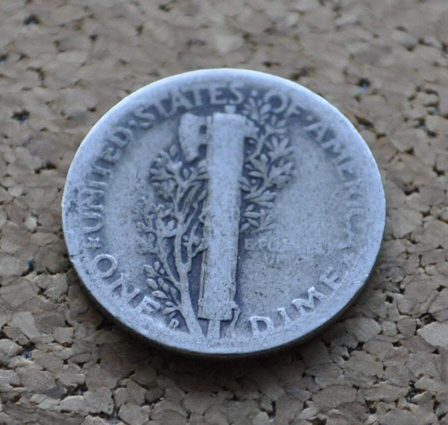 1928-D Mercury Silver Dime - Choose by Grade / Condition - Denver Mint - 1928 D Mercury Dime - Silver Dime 1928 D - Good Date