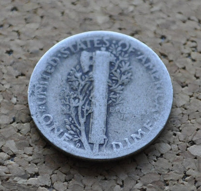 1928-D Mercury Silver Dime - Choose by Grade / Condition - Denver Mint - 1928 D Mercury Dime - Silver Dime 1928 D - Good Date