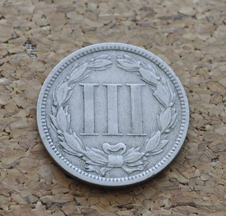 1869 Three Cent Nickel US Coin - Choose by Grade / Condition - Civil War Era - 3 Cent Nickel 1869