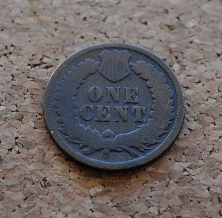 1871 Indian Head Penny - Hard to find Date - G-VG (Good to Very Good), Choose by Grade - Key Date Indian Head - 1871 Indian Head Cent 1871