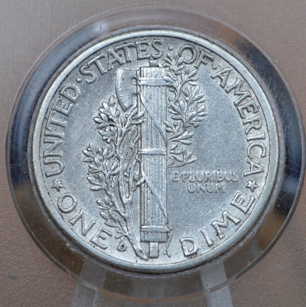 1940 Mercury Silver Dime PDS -Choose by Mint: P,D,S- XF-AU (Extremely Fine +) Grade - 1940S Silver Dime 1940D Winged Liberty Dime 1940P Dime