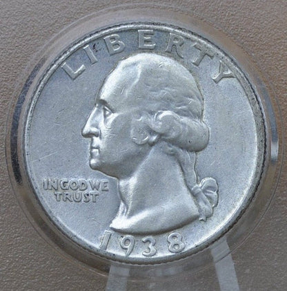 1938 Washington Silver Quarter - Choose by Grade - Philadelphia Mint - Washington Quarter 1938 P